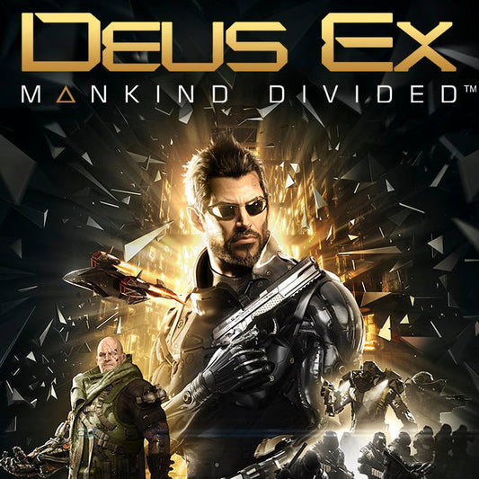 Xbox One Videospiel Deus Ex Mankind Divided Cover von vorne