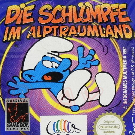 Game Boy Videospiel Die Schlümpfe im Alptraumland Modul