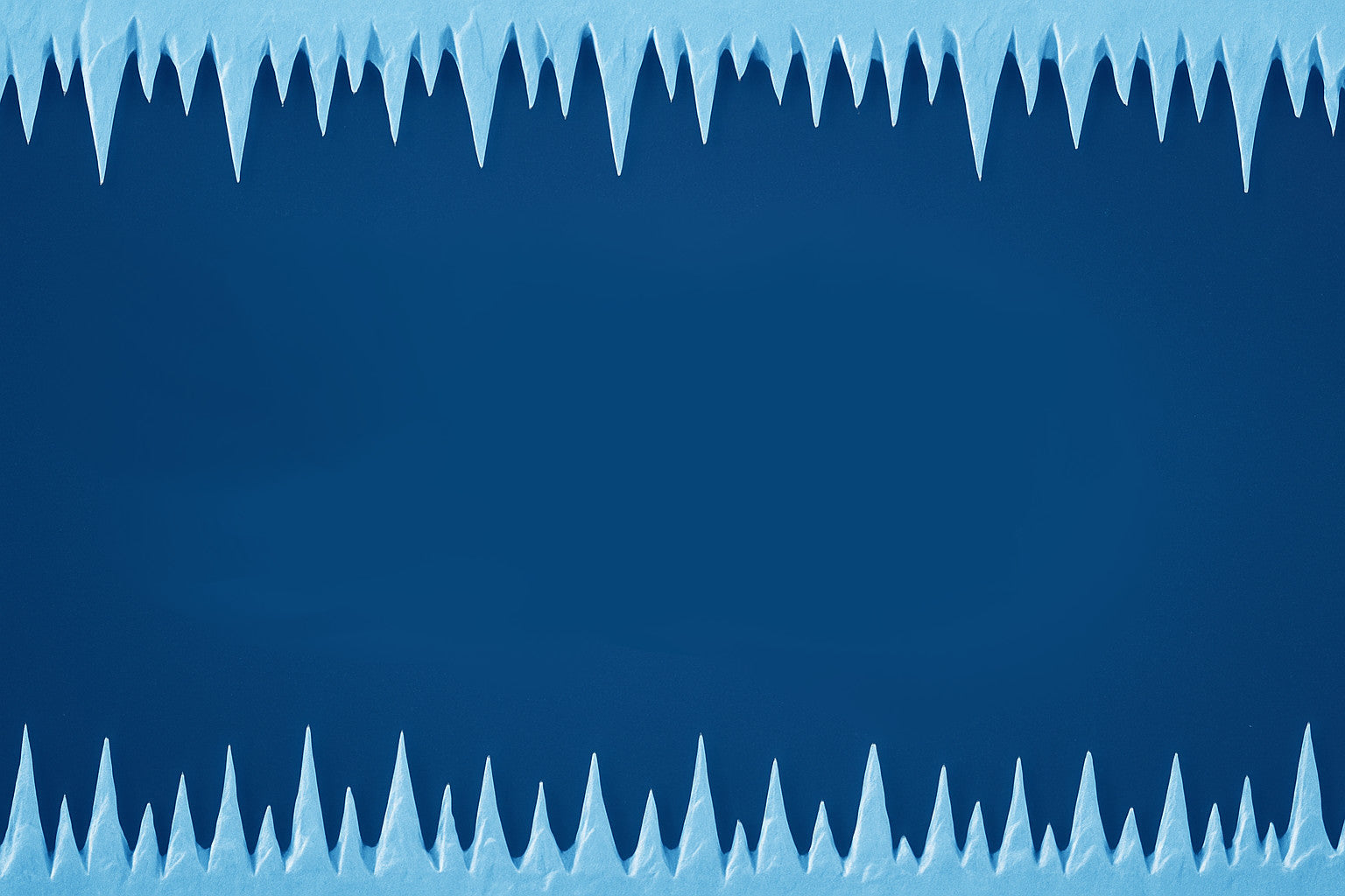 Hintergrundbild mit Eiszapfen oben und unten