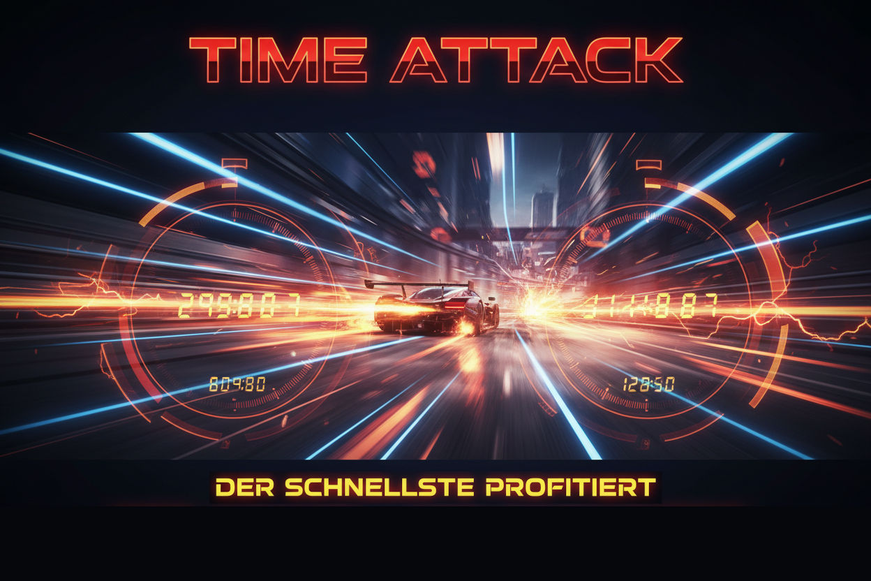 Time Attack Hintergrundbild für einen Zeitbegrenzten Sale