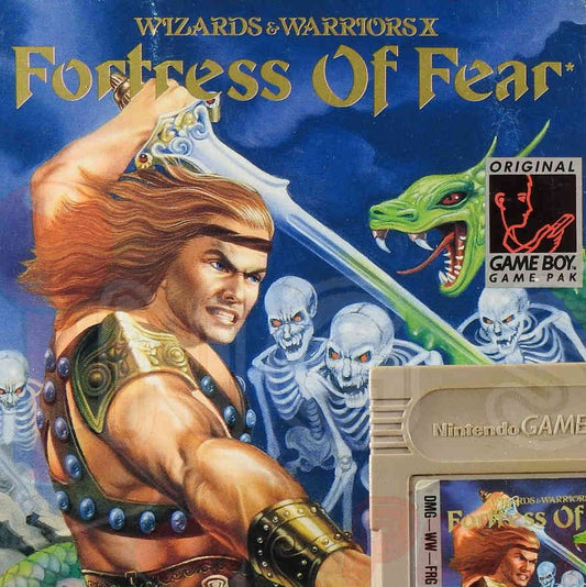 Game Boy Videospiel Wizards & Warriors X Fortress of Fear in OVP mit Anleitung und Modul