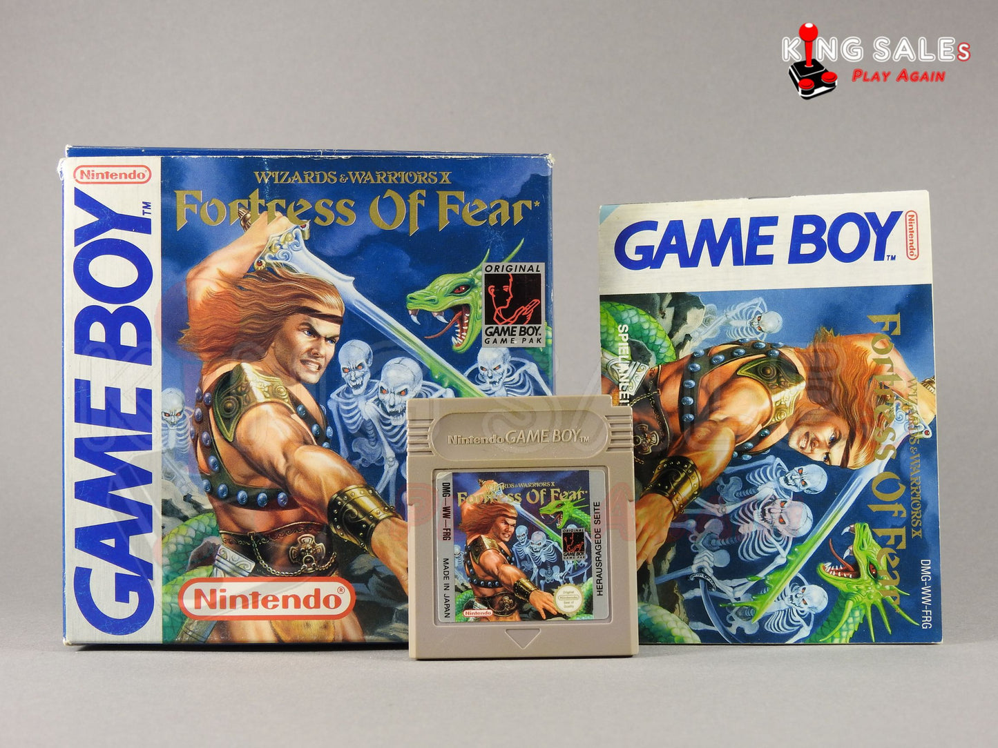 Game Boy Videospiel Wizards & Warriors X Fortress of Fear in OVP mit Anleitung und Modul