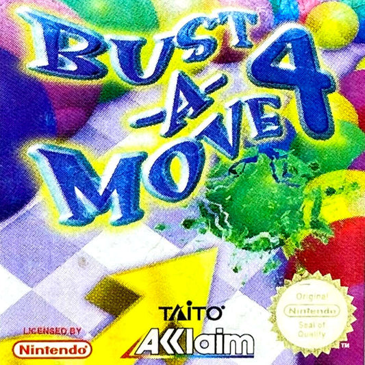 Game Boy Color Videospiel Bust-A-Move 4 Modul von vorne