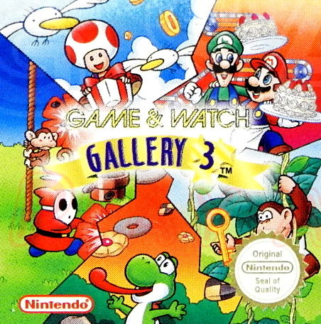 Game Boy Color Videospiel Game and Watch Gallery 3 Modul von vorne