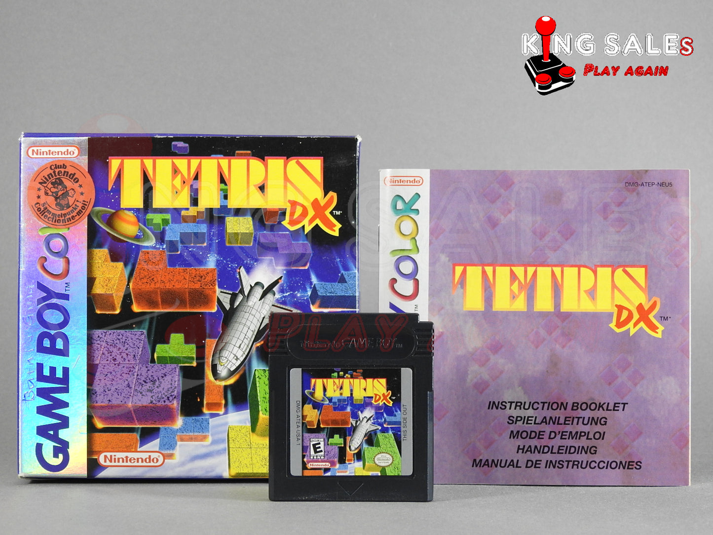 Game Boy Color Videospiel Tetris DX in Originalverpackung mit Anleitung und Modul