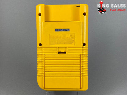 Game Boy Videospiel Konsole gelb von hinten