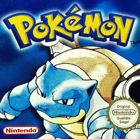 Nintendo Game Boy Videospiel Pokémon blau Modul von vorne guter Zustand