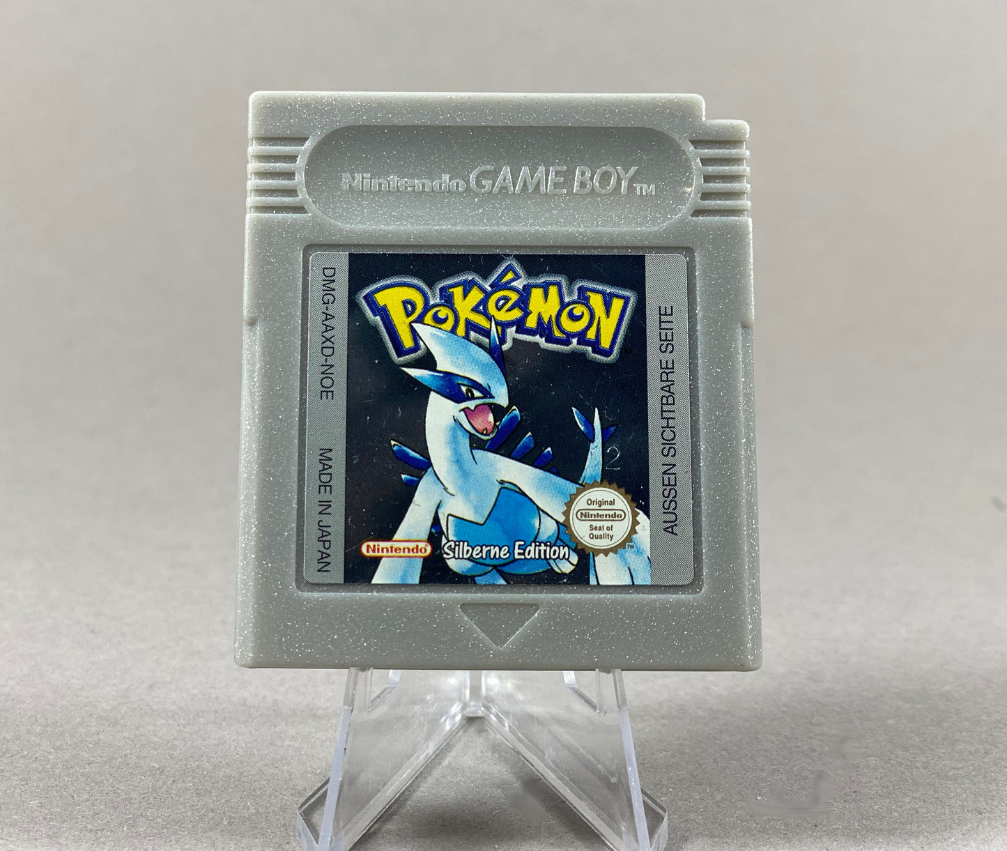 Nintendo Game Boy Videospiel Pokémon silber Modul von vorne guter Zustand