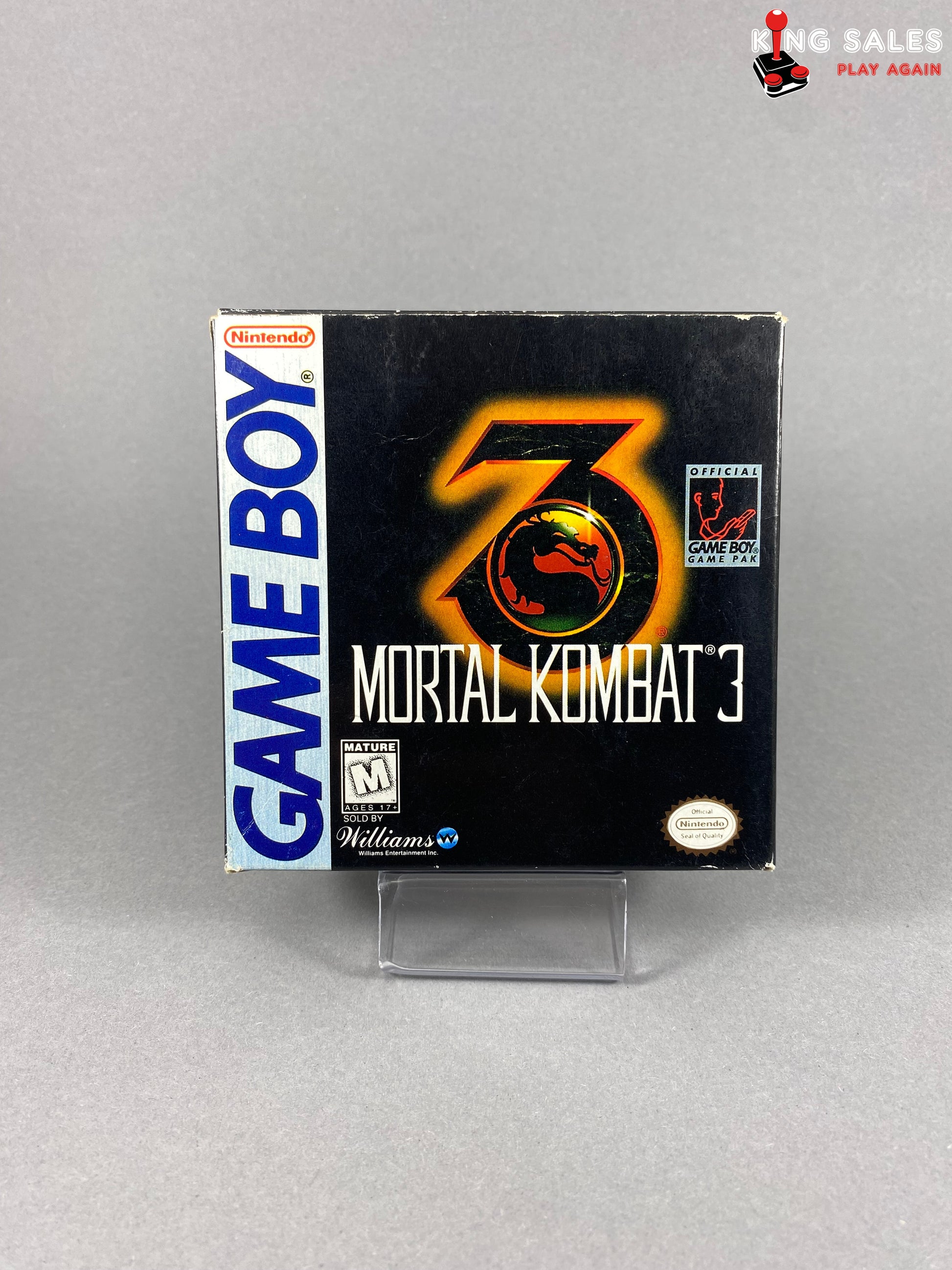 Game Boy Videospiel Mortal Kombat 3 in OVP von vorne