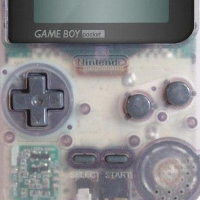 Game Boy Pocket Videospiel Konsole transparent von vorne