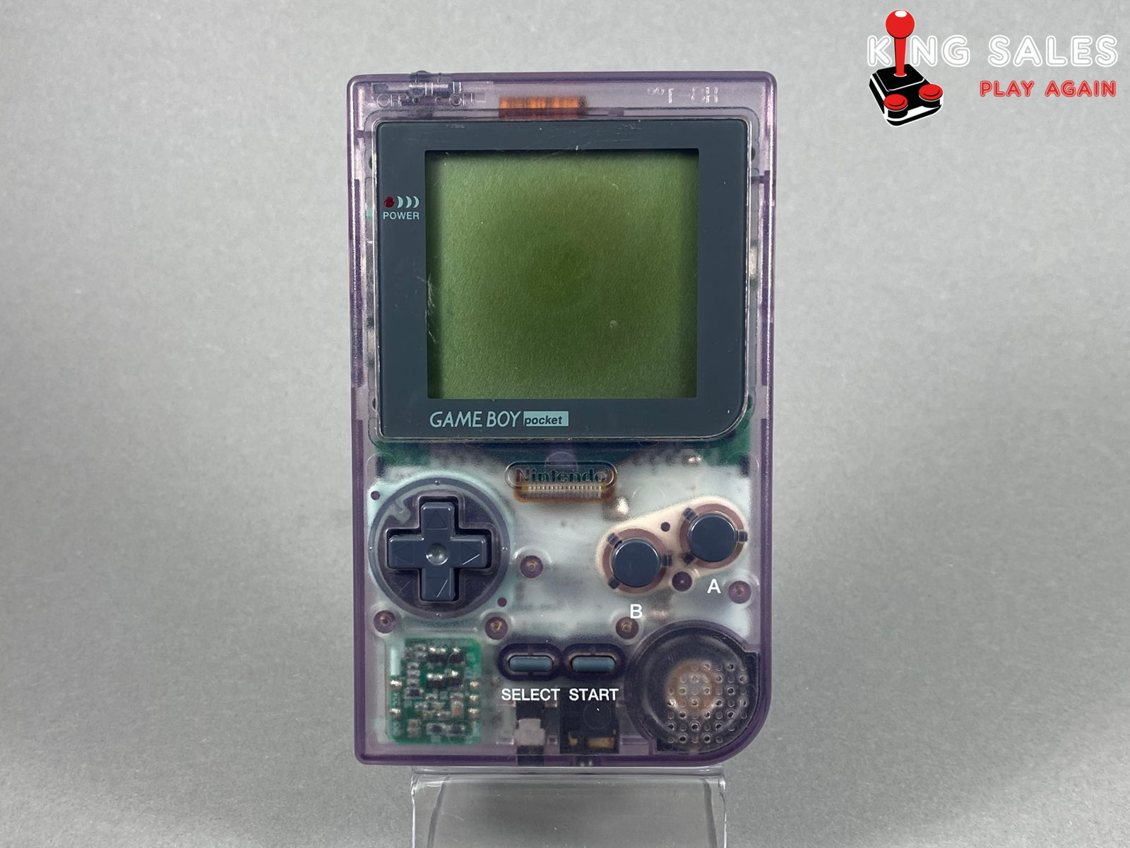 Game Boy Pocket Videospiel Konsole transparent von vorne