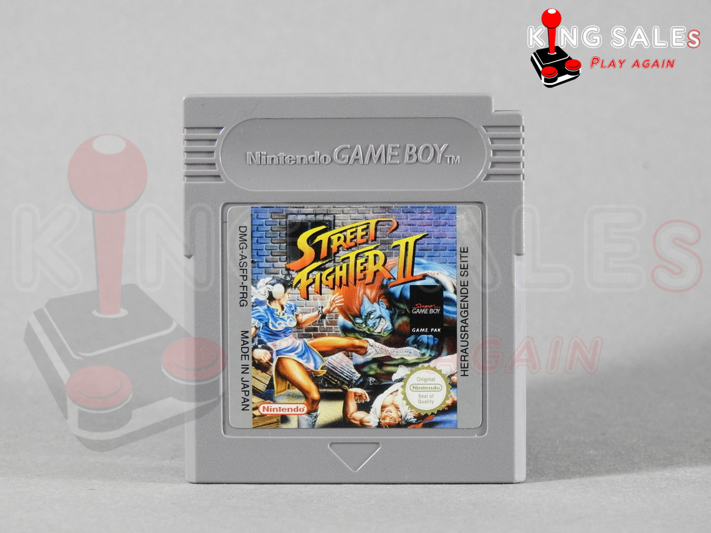 Nintendo Game Boy Videospiel Street Fighter II Modul von vorne