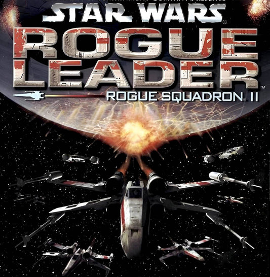 Gamecube Videospiel Star Wars Rogue Squadron II Rogue Leader Hülle mit Anleitung und Disc