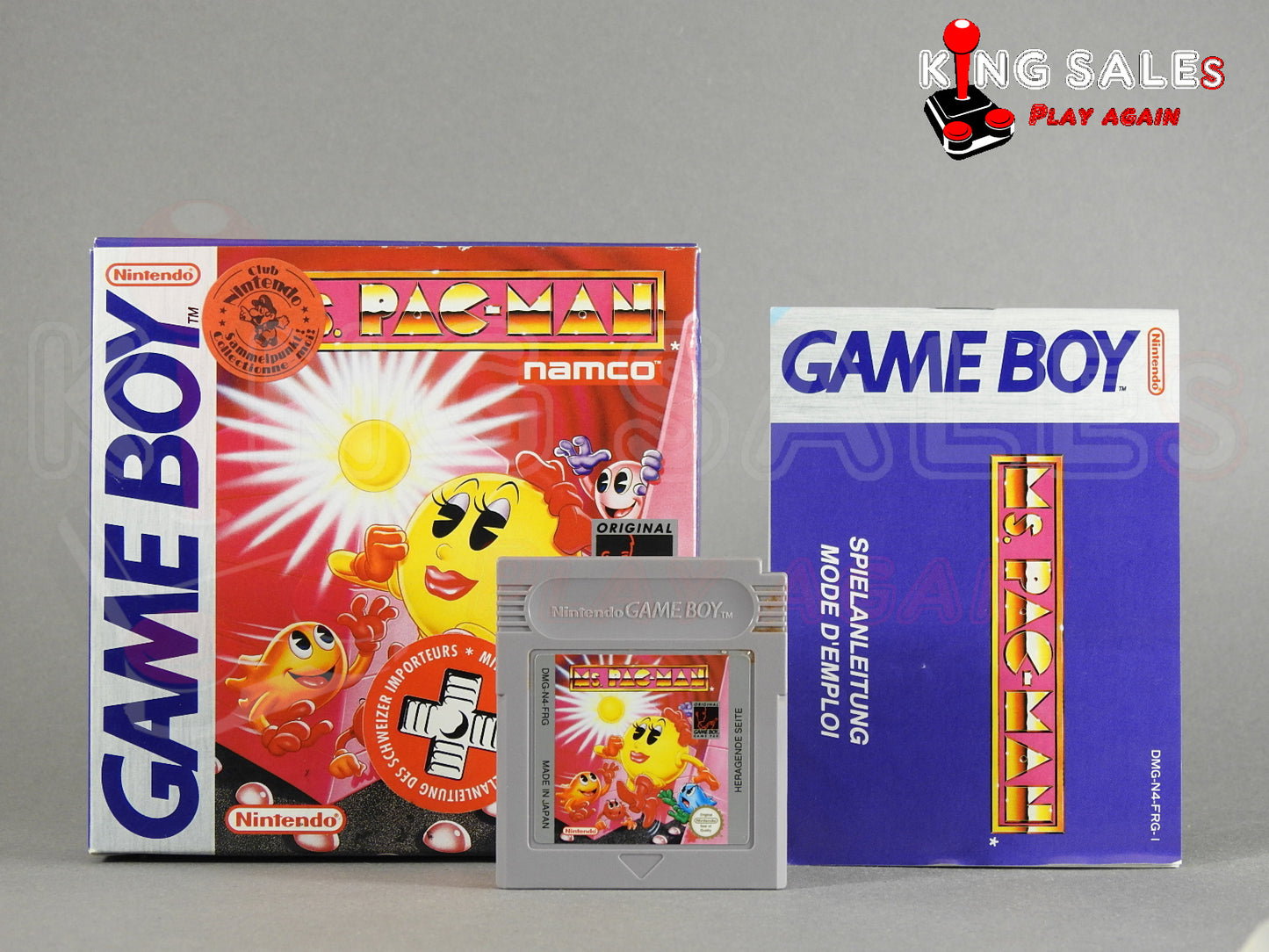 Game Boy Videospiel Ms Pac Man in OVP mit Anleitung und Modul