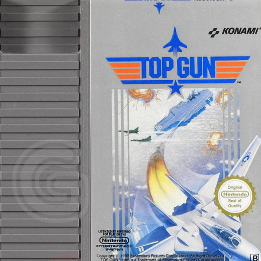 Nintendo NES Videospiel Top Gun Modul von vorne