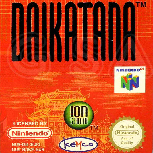 Nintendo 64  Videospiel Modul Daikatana von vorne