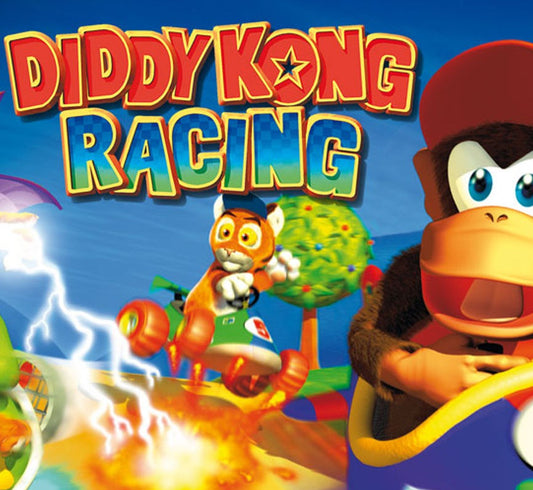 Nintendo 64 Videospiel Diddy Kong Racing Modul von vorne