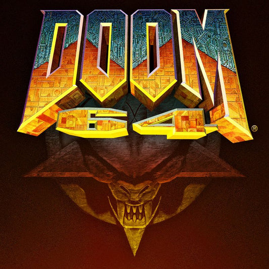 Nintendo 64 Videospiel Doom 64 Modul von vorne