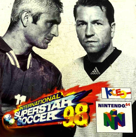 Nintendo 64  Videospiel Modul International Superstar Soccer 98 von vorne