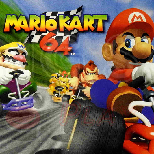 Nintendo 64  Videospiel Modul Mario Kart 64 von vorne