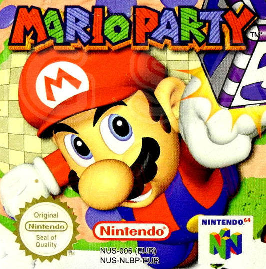 Nintendo 64  Videospiel Modul Mario Party von vorne in gutem Zustand