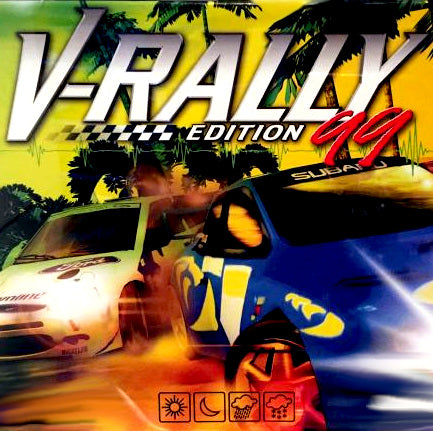 Nintendo 64 Videospiel V-Rally 99 Modul von vorne