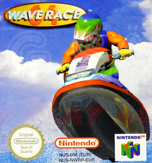 Nintendo 64  Videospiel Modul Wave Race 64 von vorne