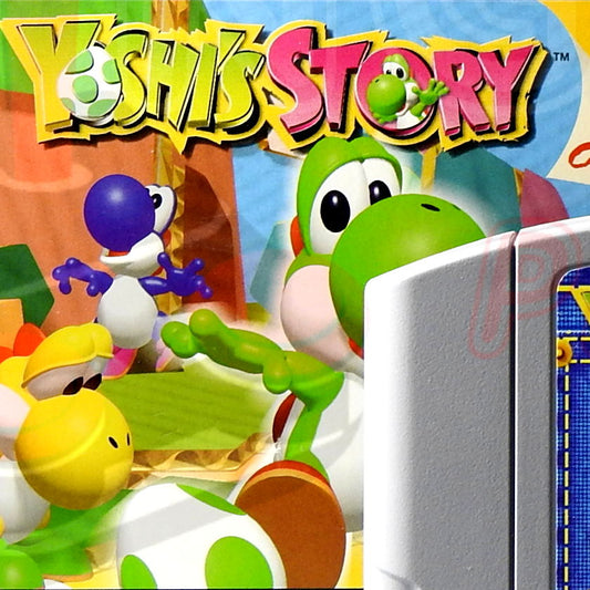 Nintendo 64  Videospiel Yoshis Story in Originalverpackung von vorne mit Anleitung und Modul