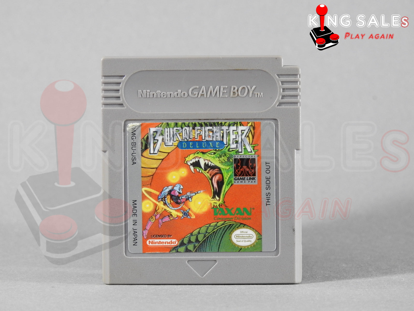 Nintendo Game Boy Videospiel Burai Figther Deluxe Modul von vorne
