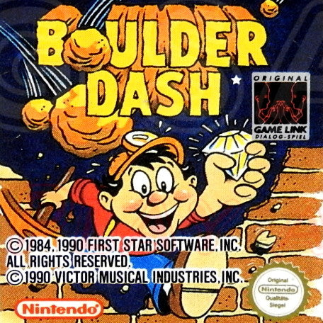 Nintendo Gameboy Spiel Boulder Dash Modul von vorne