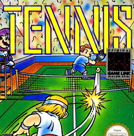 Nintendo Gameboy Videospiel Tennis Modul von vorne