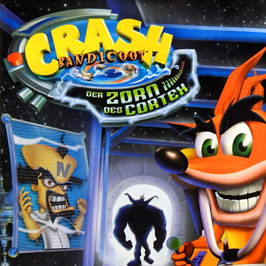 Nintendo Gamecube Videospiel Crash Bandicoot Zorn des Cortex Players Choice Hülle mit Anleitung und Disc