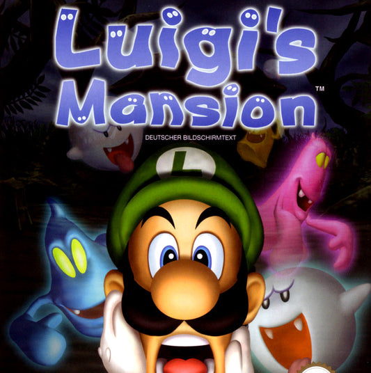 Nintendo Gamecube Videospiel Luigis Mansion Hülle mit Anleitung und Disc