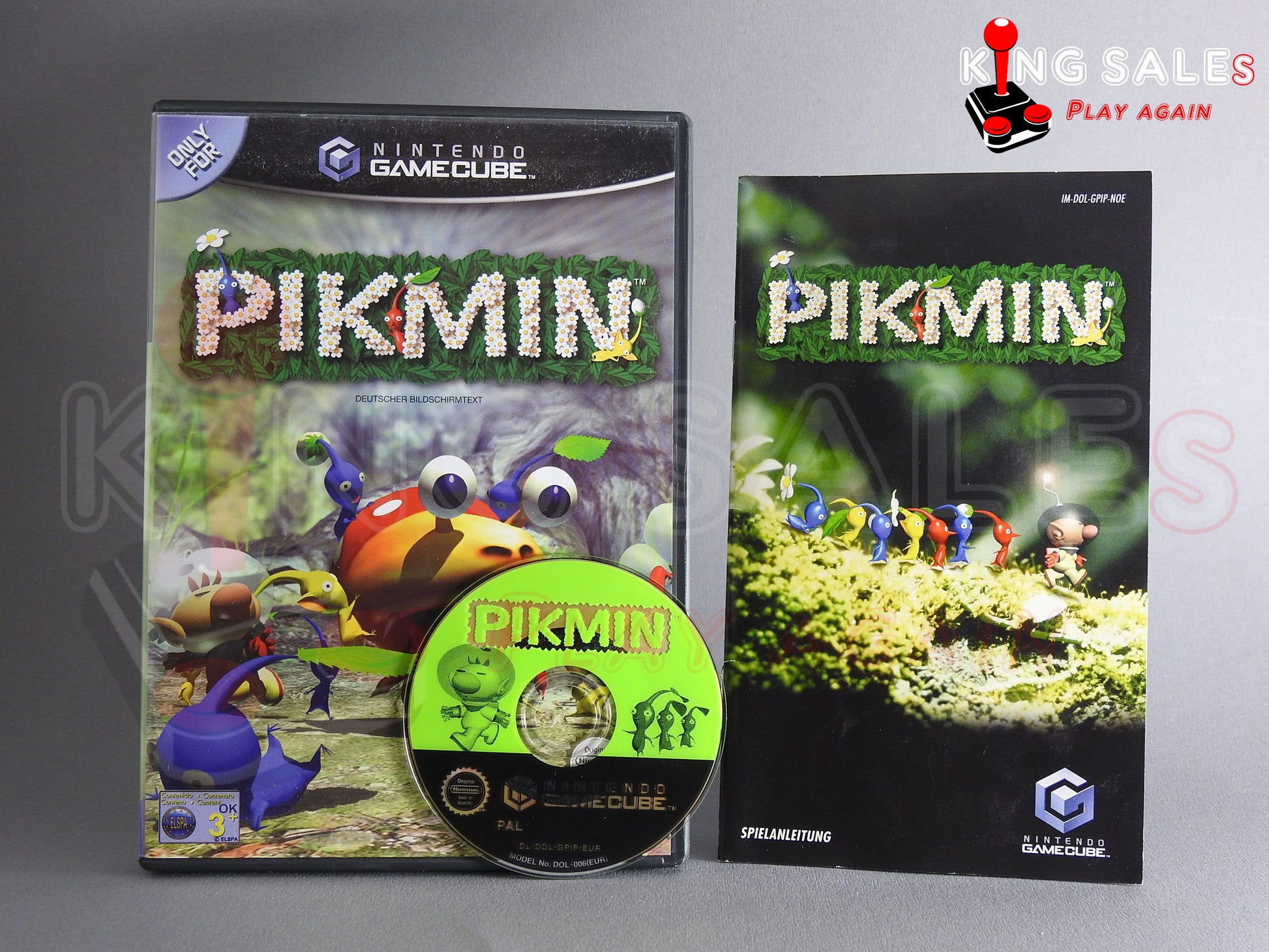 Nintendo Gamecube Videospiel Pikmin Hülle mit Anleitung und Disc