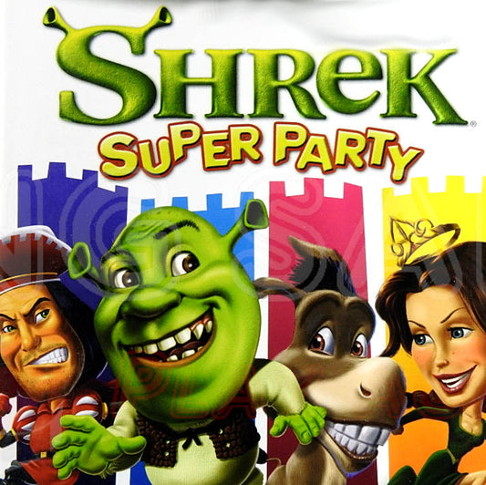 Nintendo Gamecube Videospiel Shrek Super Party Hülle mit Anleitung und Disc