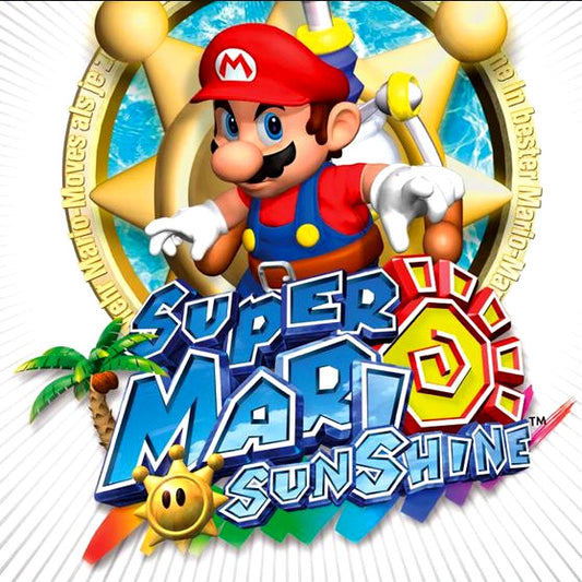 Nintendo Gamecube Videospiel Super Mario Sunshine Hülle mit Anleitung und Disc