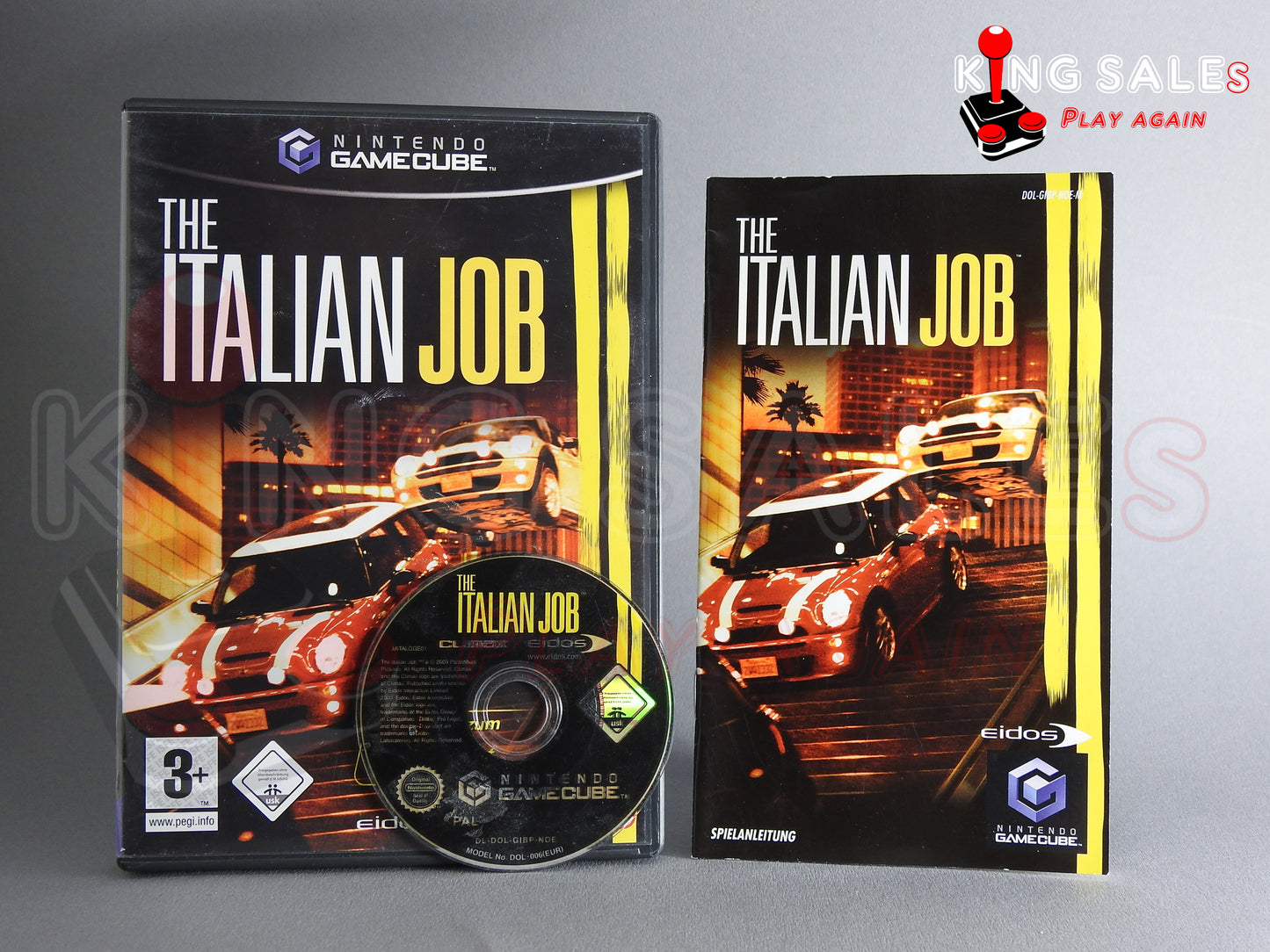 Nintendo Gamecube Videospiel The Italien Job Hülle mit Anleitung und Disc