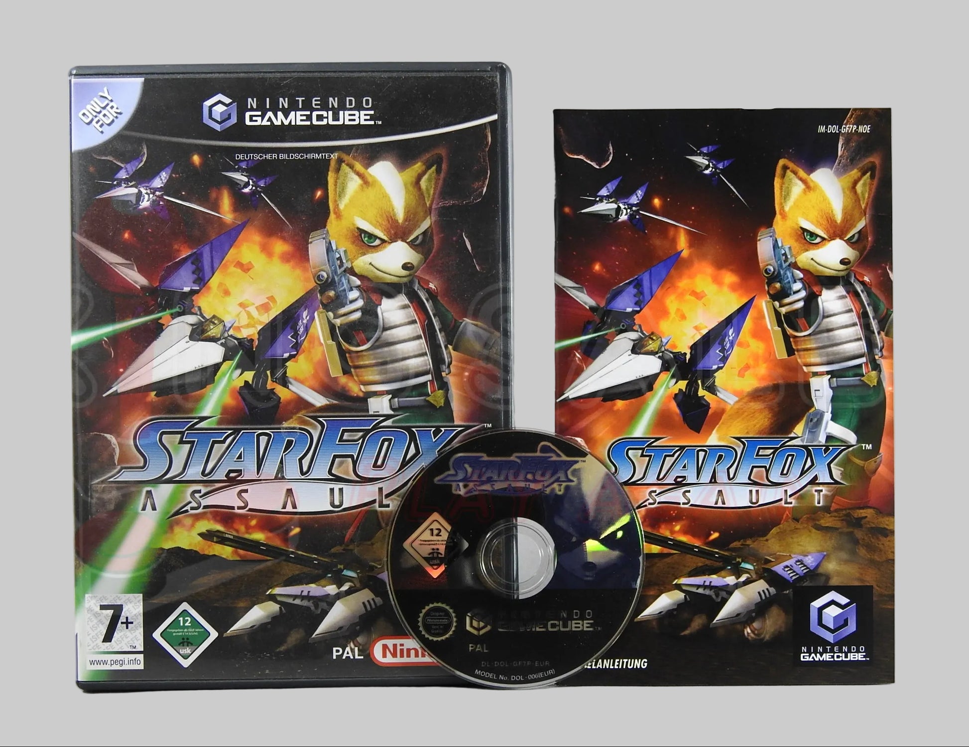 Gamecube Videospiel StarFox Assault Hülle mit Anleitung und Disc