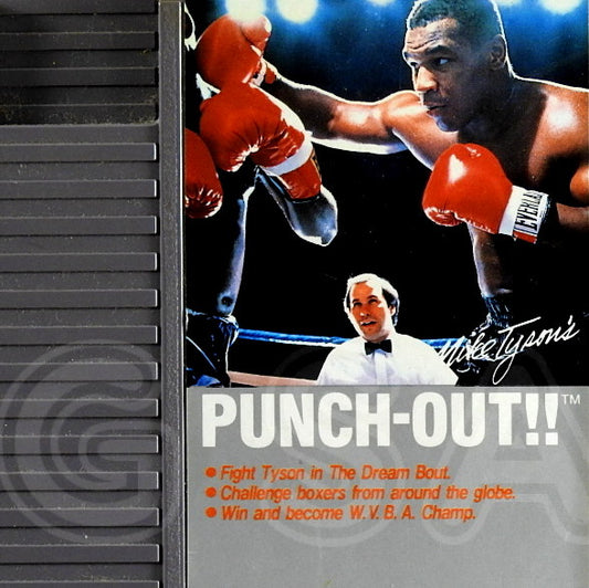 Nintendo NES Videospiel Mike Tyson's Punch-Out!! Modul von vorne