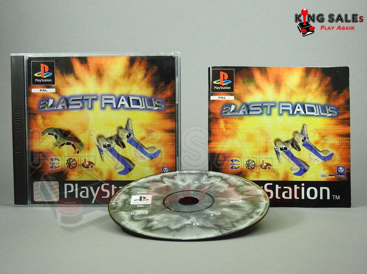 PlayStation Videospiel Blast Radius Hülle mit Anleitung und Disc