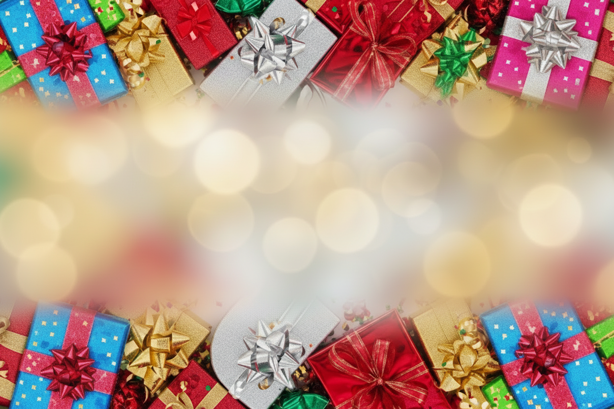 Pixel Art Geschenke oben und unten