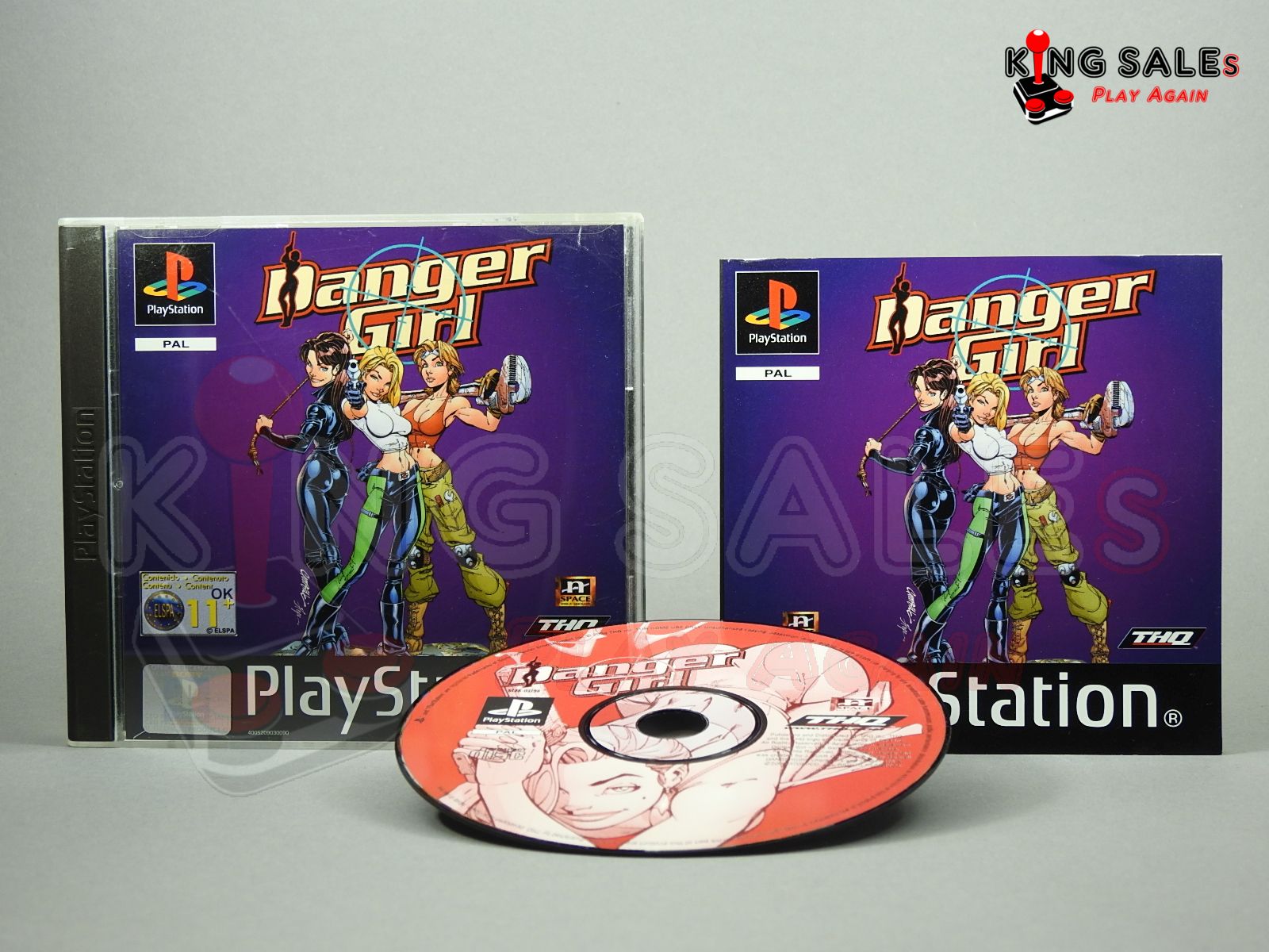 PlayStation Videospiel Danger Girl Hülle mit Anleitung und Disc