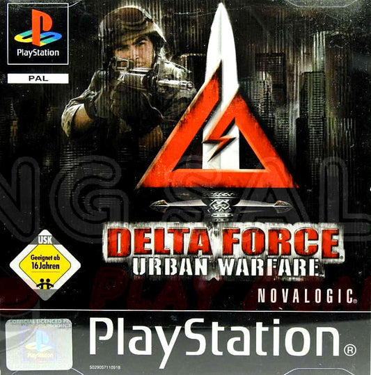 PlayStation Videospiel Delta Force Urban Warfare Hülle mit Anleitung und Disc