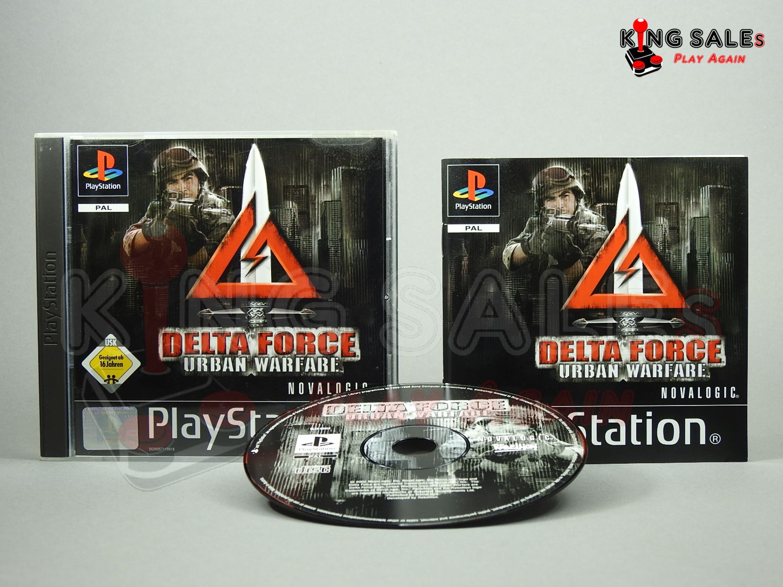 PlayStation Videospiel Delta Force Urban Warfare Hülle mit Anleitung und Disc