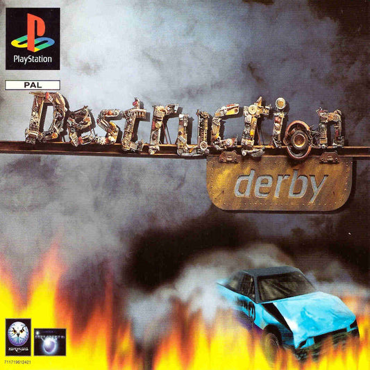 PlayStation Videospiel Destruction Derby Hülle mit Anleitung und Disc