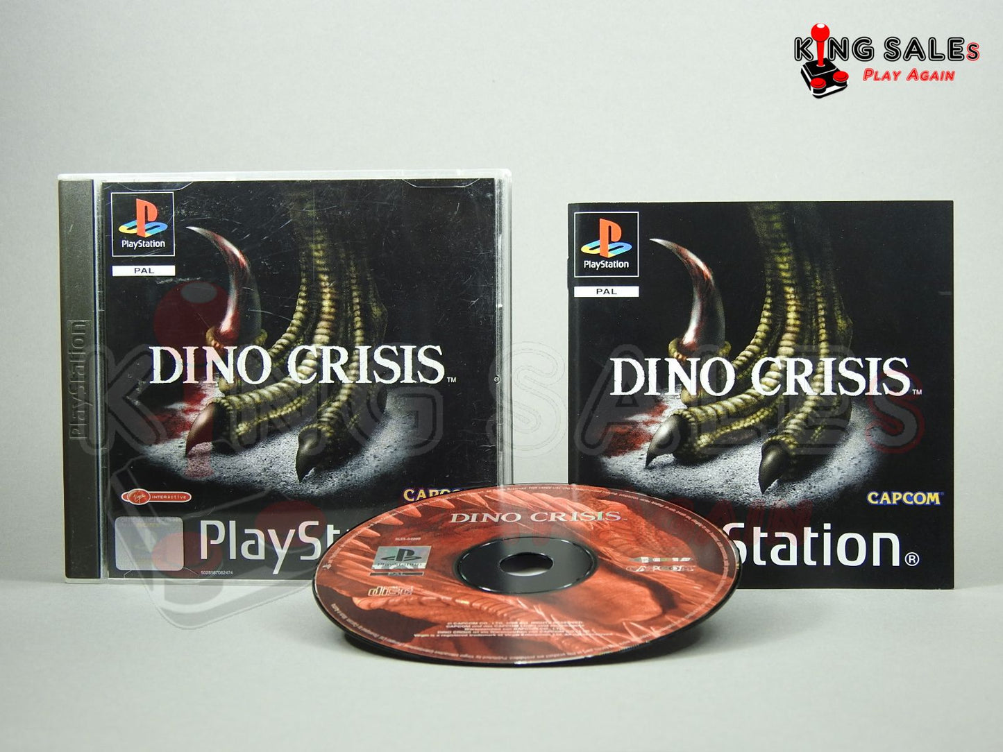 PlayStation Videospiel Dino Crisis Hülle mit Anleitung und Disc