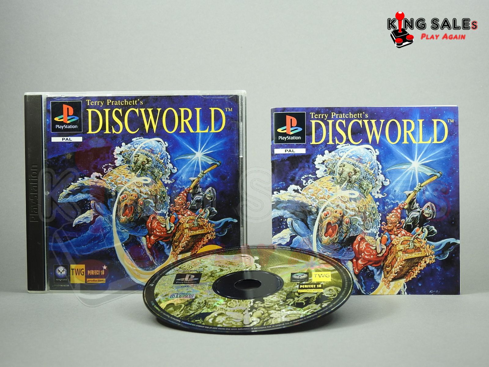 Playstation Videospiel Discworld Hülle mit Anleitung und Disc