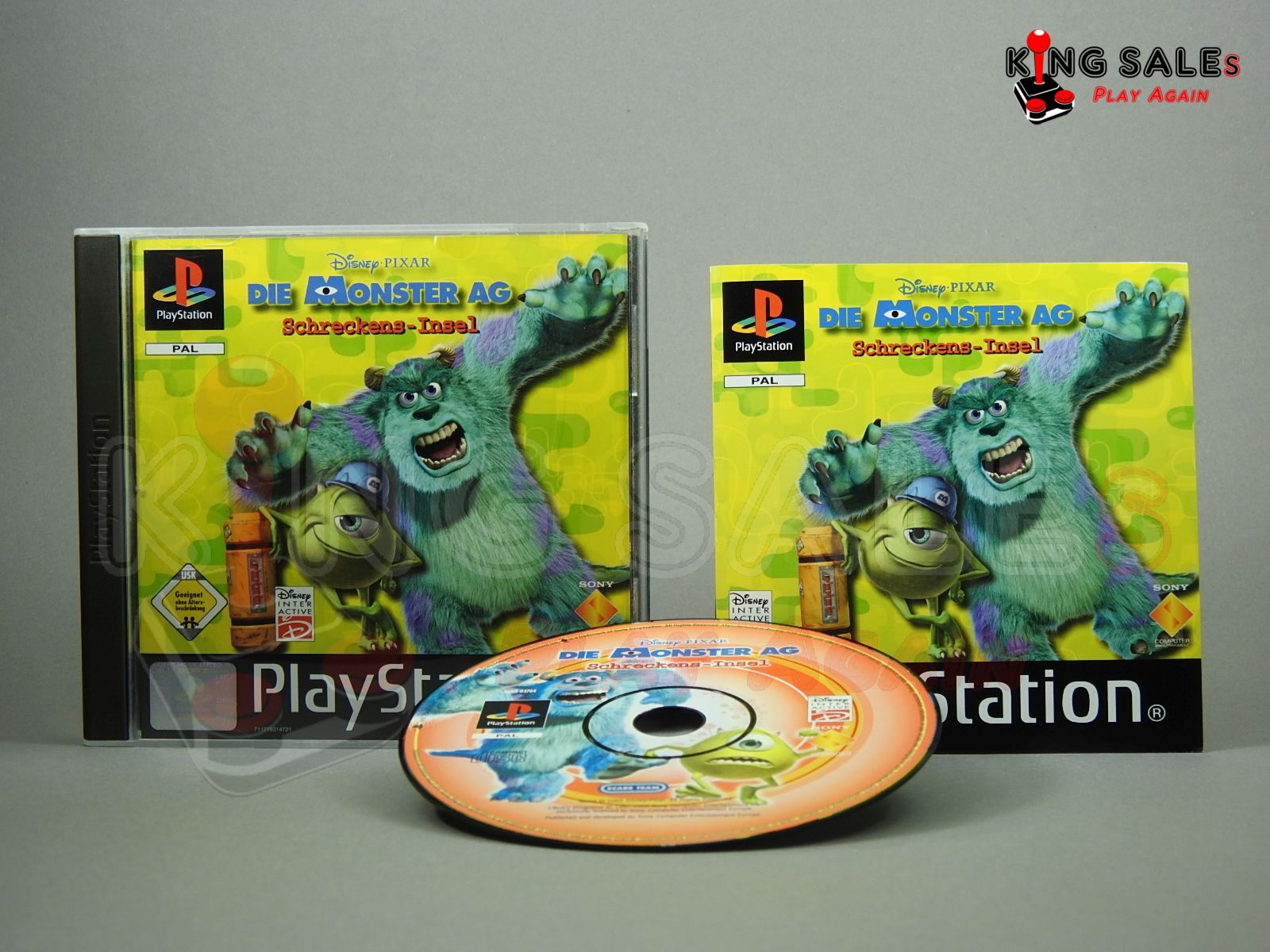 PlayStation Videospiel Disney Pixar Die Moster AG Schreckensinsel
Hülle mit Anleitung und Disc