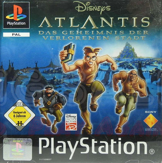 PlayStation Videospiel Disneys Atlantis Das Geheimnis der verlorenen Stadt
Hülle mit Anleitung und Disc