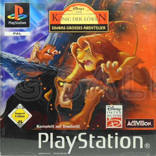 PlayStation Videospiel Disneys Der König der Löwen: Simbas grosses Abenteuer
Hülle mit Anleitung und Disc